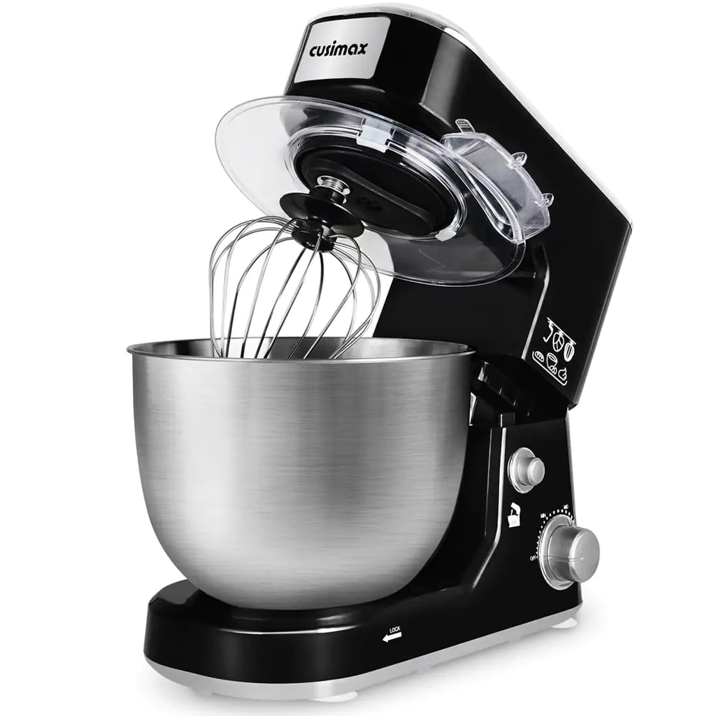 CUSIMAX Stand Mixer 5-QT Tilt-Head Food Mixer Kitchen Electric Mixer with Dough Hook Wire Whip & Beater for Daily Use
