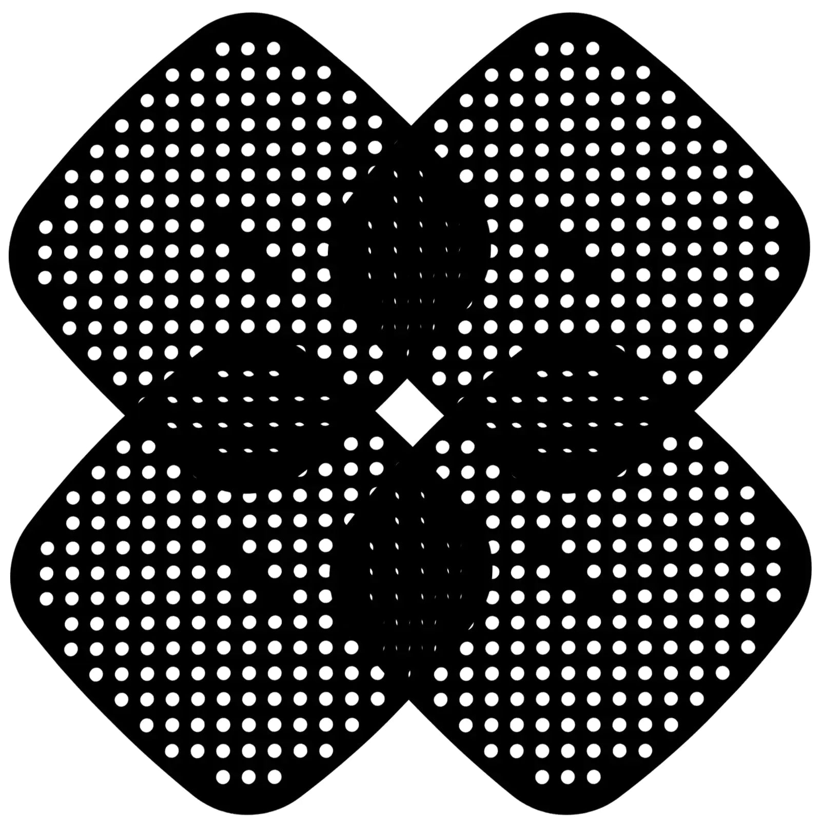 Viwehots Air Fryer Liners Square 7.5" Air Fryer Silicone Liners Reusable Silicone Air Fryer Liners Pack 4 Kitchen Air Fryer Accessories & Airfryer Accessory Parchment Replacement Mat Black