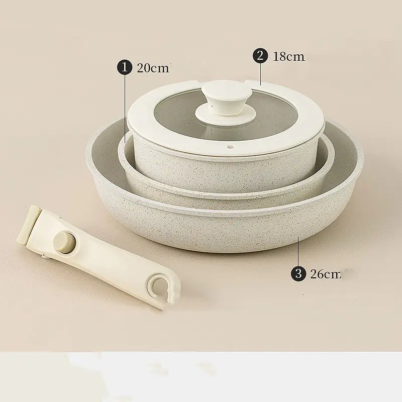 Complete Set of Household Frying Pans