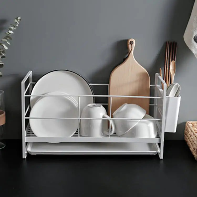 Drain Dish Rack for Kitchen Dishes and Tableware Storage