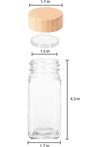 Round Glass Seasoning Jar 120ml