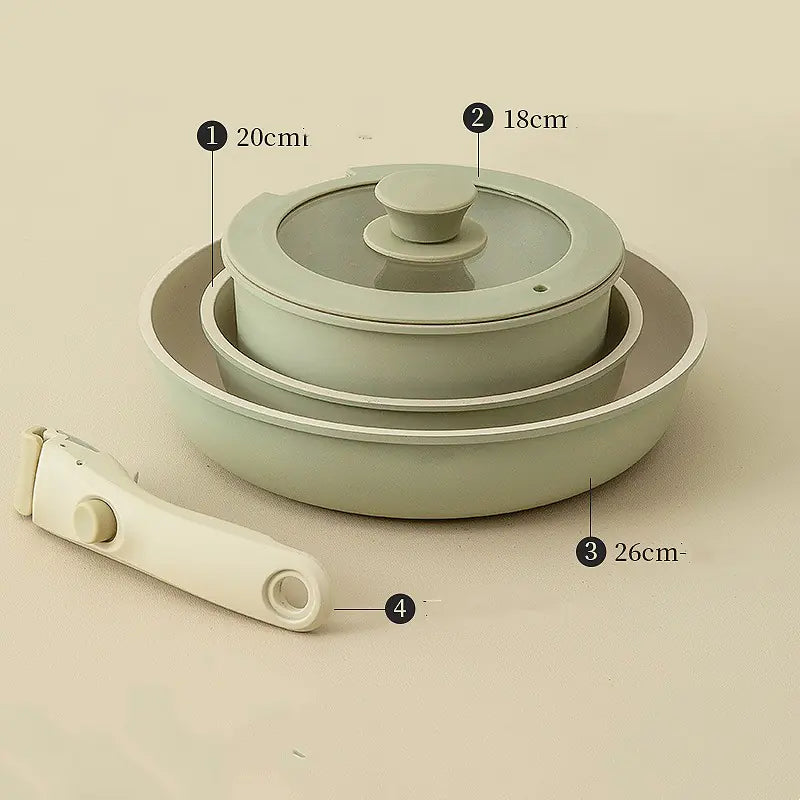 Complete Set of Household Frying Pans