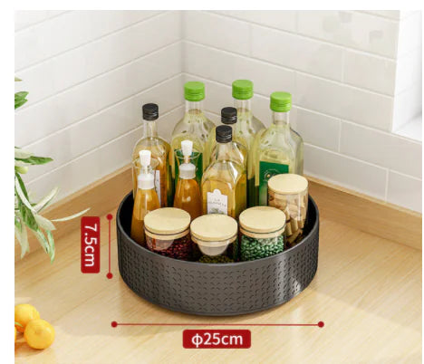 Multi-Layer Rotating Spice Rack for Kitchen Countertops